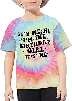 Birthday Girls Shirts I’m The Birthday Girl Its Me T Shirts Birthday Party Tee Tops Kids Outfit Colorful, 120