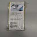 Flat Plug Extension Cord with 3 Outlets - 8 ft White Low Profile Indoor 3 Prong Grounded Power Strip for Home Office & Travel - 16/3 AWG, 13A/1625W