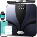 Posture Scale for Body Weight and Fat Percentage, 8 Electrodes Larger Platform Digital Scale for BMI 28 Body Composition Measurement, Bathroom Smart Scales with LED Display FSA or HSA Eligible