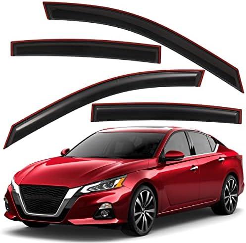 Amazon.com: Lightronic Extra Durable Clip-on in-Channel Auto Vent Window Visor, Fits 2019-2025 Nissan Altima, UV Protection Rain Guard, Original Wind Deflector, No-Drill Easy Install, Dark Smoke, 4-Pcs : Automotive