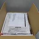 BOLUO White Nightstand with Charging Station, LED Night Stand with 2 Fabric Drawers, Bedside Table with USB Ports and Outlets, Nightstand for Bedroom Modern, 11.8"D x 15.7"W x 23.6"H(2 Drawers)