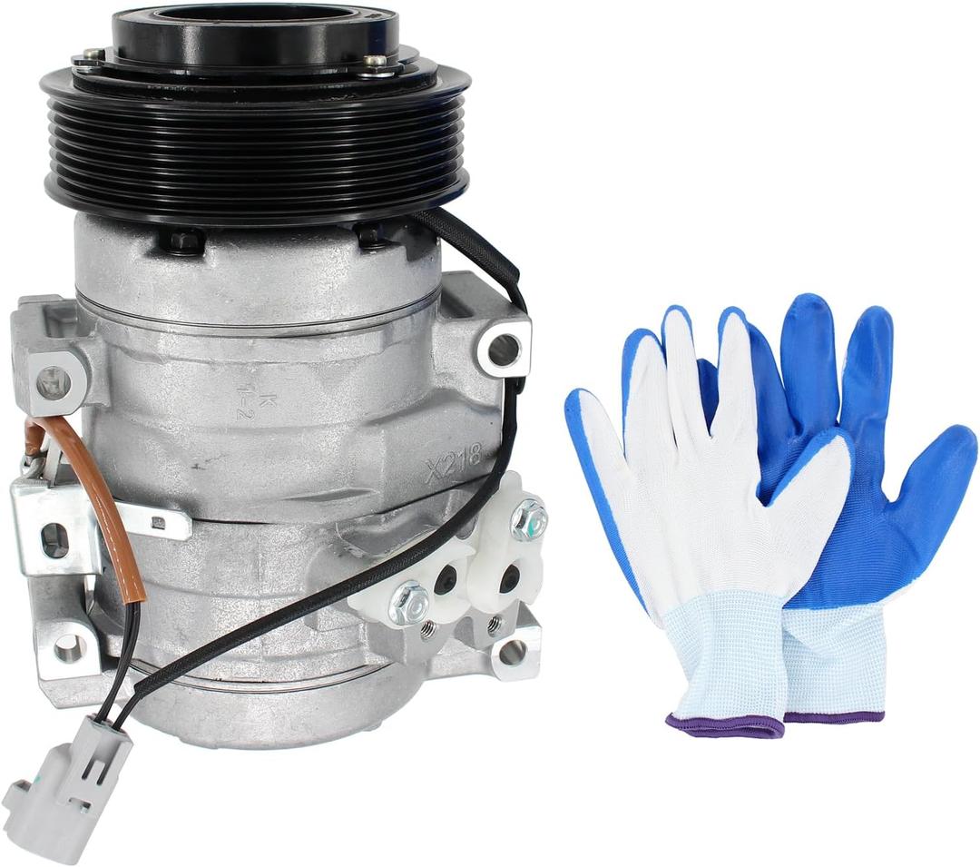 A/C Compressor with Clutch Pulley Assembly for Toyota 4Runner 4.0L 2003-2009, FJ Cruiser 4.0L 2007-2009 10S17C