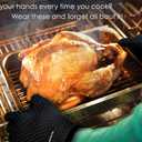 KITCHEN PERFECTION Silicone Smoker Oven Gloves -Extreme Heat Resistant BBQ Gloves -Handle Hot Food Right on Your Smoker Grill Fryer Pit|Waterproof Oven Mitts Grill Gloves |Superior Value Set+3 Bonuses