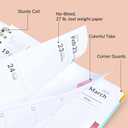 Forvencer 2026 Planner, Weekly and Monthly Calendar Planner for Women, Jan 2026 - Dec 2026, 8.5" x 11", Hardcover Planning Agenda book with Monthly Tabs, Spiral Bound, Inner Pocket, Cute Journal Organizer Notebook for Office School, A4 Size, Blue