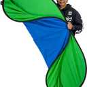 Fotodiox Pro Collapsible Background - 48x72in (4x6ft) Chromakey Green/Chromakey Blue 2-in-1 Background Panel