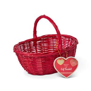 Core Home Woven Oval Basket Red