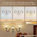 Black Bathroom Vanity Light,3-Light Vanity Light with Crystal Glass Shades,Vintage Farmhouse Vanity Lighting for Bathroom and Dressing Table