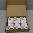 12-Pack 3 Way PVC Fittings 3/4 Inch, Furniture Grade PVC Pipe Connector Elbow for All DIY Structure and Frames, SCH40 Pipe Tee Corner Fitting