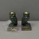 Book Ends for Shelves, Owl Decorative Bookends Bronze Bird Book Stopper Unique Kids Book Holders with Anti-Slip Base Luxurious Bookends for Kids Rooms Office Home Decor(Bronze)