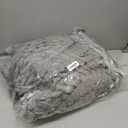 Bedsure GentleSoft Frost Gray Fleece Blanket for Couch - Cozy Soft Blankets for Women, Cute Small Throws for Girls, 108x90 Inches