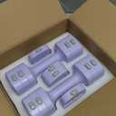 Adjustable Dumbbell Set of 2, 4 in 1 Free Weights Dumbbells Set for Women with Fast Adjustment, Each 2lb 3lb 4lb 5lb Hand Weights Set for Home Gym & Outdoor Exercise Training (Purple)