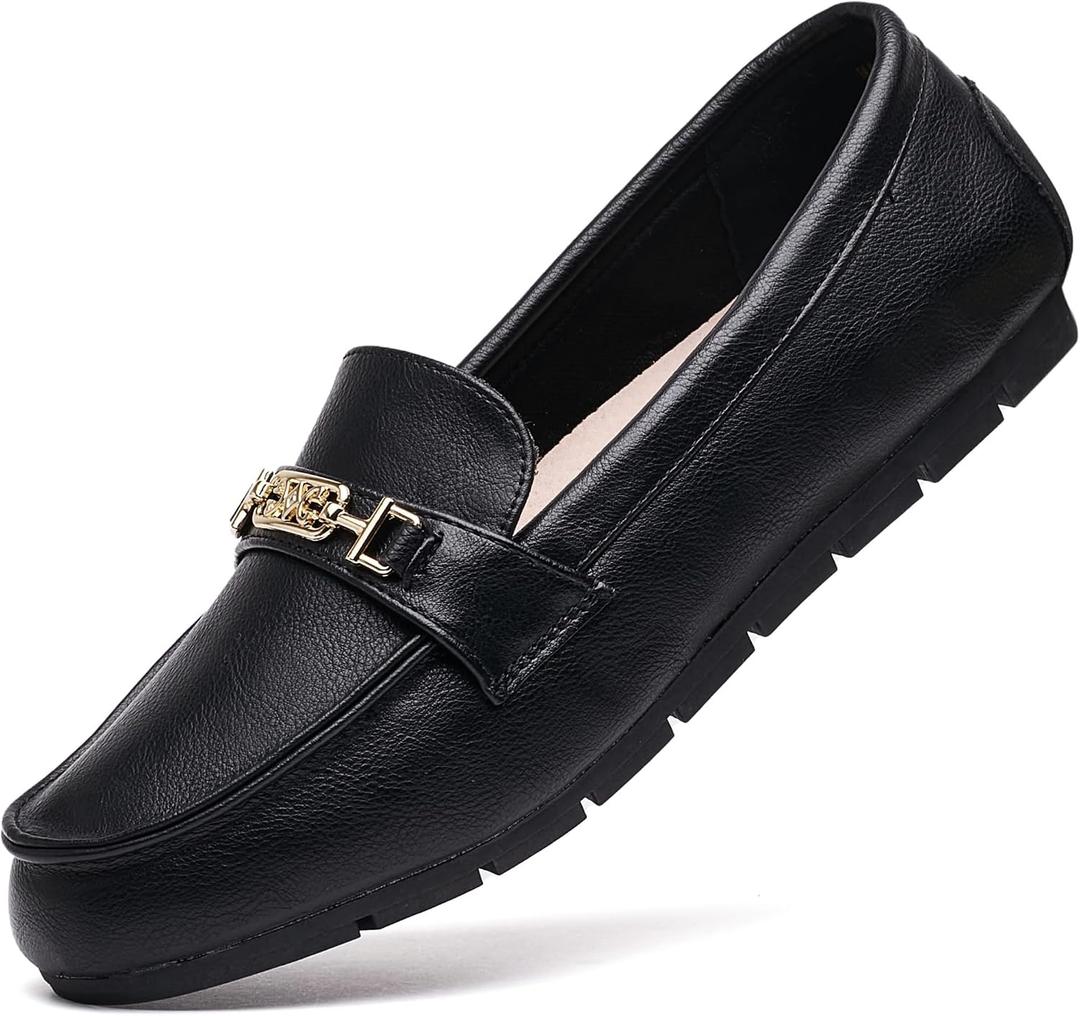 DeYashopin Women's Loafer Shoes Leisure Slip On Work Shoes Comfort Walking Flats