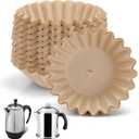 Percolator Coffee Filters Compatible with Farberware Coffee Percolator, 200 Pcs Perforated Basket Filter Paper for Farberware 8 Cup Presto 12 Cup