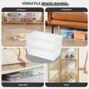 novelinks 6 Quart Clear Plastic Storage Bins with Transparent Lids Stackable Box Craft Storage Organizing Container Sensory Bin,8 Pack