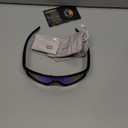 Lamicall Polarized Kids Baseball Sunglasses for Age 8-14 - UV400 Protection Sports Cycling Sun Glasses for Boys Girls Youth (Black Frame-blue Lens)