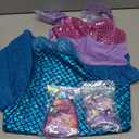 Princess Little Mermaid Costume Ariel Dress for Girls Birthday Party Halloween Cosplay Costumes 3-10Years (8-9 Years, K77)