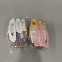 Ahoney 12 Pack Alligator & Banana Flat Hair Clips for Thin & Thick Hair - 3 Sizes Lay Down Claw Clips - Morandi 2 Pack