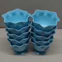 Ceramic Ice Cream Bowl, Plastic, Pack of 10 Blue