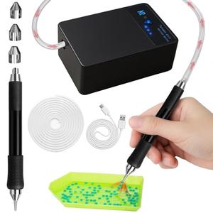 LHPY Diamond Art Painting Pen Kit for Adults, Epainter Vacuum Diamond Art Painting Pen with Storage Tray, Accessories Tool for Setting AB Stones Without Wax