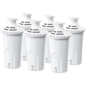 Water Filter Replacement by NUTTUTO Compatible with Brita Water Dispensers and Pitchers, Fits Classic 35557, OB03, Mavea 107007, 35557, Pack of 6