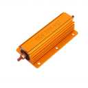 uxcell a16092100ux1151 5% 200W 4 Ohm Wirewound Aluminum Housed Clad Resistor Gold Tone, 2.009998" Width, 3.94" Length