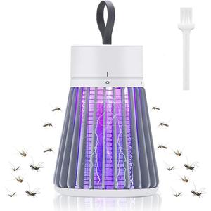 Bug Zapper Rechargeable, Hangable Mosquito Killer Lamp - Portable UV Insect Gnat Trap for Outdoor/Indoor, USB-Powered with Grid for Camping, Bedroom, Patio, Kitchen