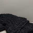 L'AGRATY Chunky Knit Blanket Throw - Soft Chunky Throw Blanket 50"x60": 100% Hand Kintted Chenile Crochet Throw Blanket for Couch - Large Cable Knit Chunky Blanket for Home Decor(Dark Grey)