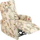 FUANGUI Recliner Chair Covers 4-Pieces Small Recliner Cover for Recliner Chair, Non Slip Covers Washable Lazy Boy Recliner Slipcovers/Furniture Protector for Kids, Dog, Living Room, 11