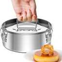 Stainless Steel Flan Pan Flanera Mold 63 oz, Flan Mold with Lid - Flan Maker for 6 Qt Instant Pot - Dishwasher Safe (1 x 7.5 inch flan pan - 63oz - 1.65Quart)