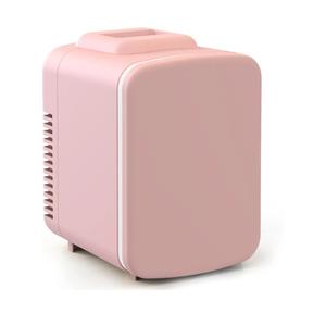 Simple Deluxe 4L/6 Can Mini Fridge, Portable Cooler & Warmer Freon-Free Refrigerator, Provide Compact Storage for Skincare, Beverage, Cosmetics, Bedroom, Office, Pink
