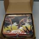 Zippytots Dinosaur Toys for Kids 3-5-7-14 Realistic Plastic Dinosaur Figures with Metal Storage Box & Learning Booklet - Educational Dino Figure Toys for Boys Girls Toddlers