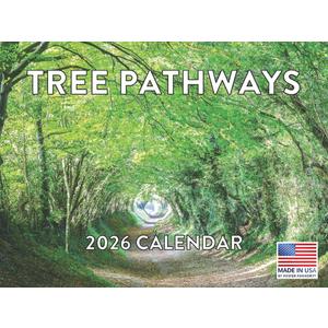 Tree Pathways Nature Calendar 2026 12 Month Forest Gifts For Nature Lovers Trees Monthly Wall Calender | American Made In The USA
