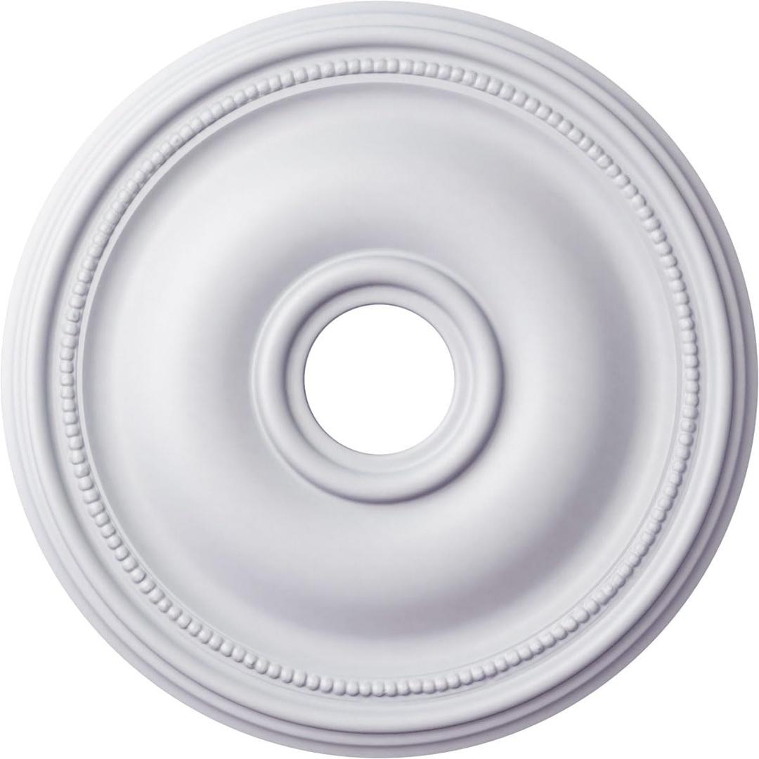 18 1/8"OD x 3 3/4"ID x 1 1/8"P Bradford Ceiling Medallion (Fits Canopies up to 4 3/8")