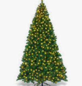 9ft Pre-lit Artificial Christmas Tree