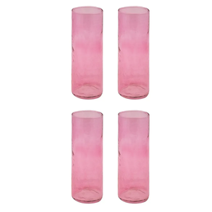 Karma, Catalina Tall Skinny Cooler Raspberry, Housewarming Gift, Set Of 4