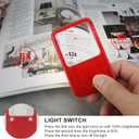 3X 5X with Light Magnifying Glass, Battery-Powered Portable LED Magnifying Glass (3pk), Suitable for The Elderly to Read, Examine, Coin, Jewelry, Explore, Close Work