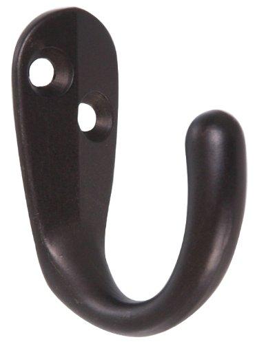 Hardware Essentials 852286 Clothes Hooks Oil Rubbed Bronze -6 Pack