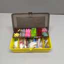 PLUSINNO Fishing Lures Baits Tackle Including Crankbaits, Spinnerbaits, Plastic Worms, Jigs, Topwater Lures, Tackle Box and More Fishing Gear Lures Kit Set, 102/302Pcs Fishing Lure Tackle