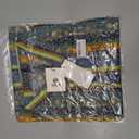 SSLR Shirt, Men's Sunshine Plaid Shirt, Long Sleeve, Button Down, Casual, Beach, Summer, Size (Medium, Blue Yellow)