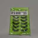 Mink Lashes Wispy False Eyelashes 3D Volume Strip Lashes 16mm Cat Eye Faux Mink Lashes 7 Pairs Fake Eyelash Multipack, by Kmilro