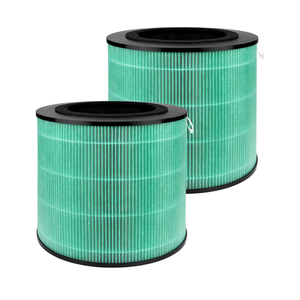 2 Pack MK08W MK09W Air Filter Replacement Compatible with MK08W MK09W Air Purifier, 4-in-1 High-Efficiency HEPA Air Filter- Pet Dander Version,Green