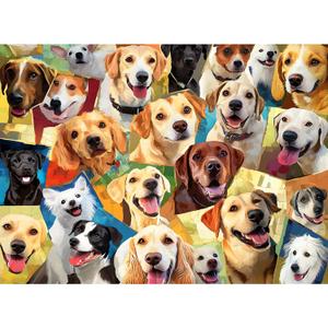 500 Piece Puzzles for Adults, Jigsaw Puzzles 500 Pieces for Adults Senior Dog Puzzle Adult Puzzles 500 Pieces Jigsaw Puzzle Challenging Puzzle Game Family Activity Birthday Gift 20.5x15 in, 2 Pack