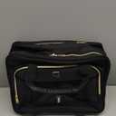 Rolling Laptop Bag,Rolling Briefcase for Men & Women,Laptop Briefcase on Wheels,Carry On Bag for Business Travel (15.6 inch, Black+Gold Zipper)