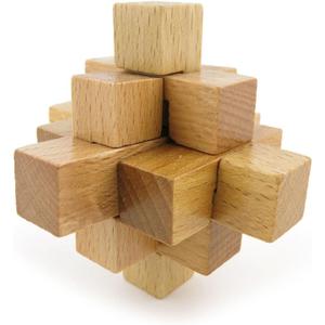Puzzle Game 09729 Wooden Kong Ming Lock Brain Teaser Puzzles Toys Jouets