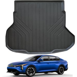 Trunk Mat for 2025 KIA K4 TPE All Weather Protection Car Cargo Liners Accessories-Black