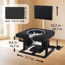 Adjustable Chair for Adult Couple,Heavy Duty Bench with Adjustable backrest, seat,idea for livingroom Backyard, Indoor or Outdoor, Large