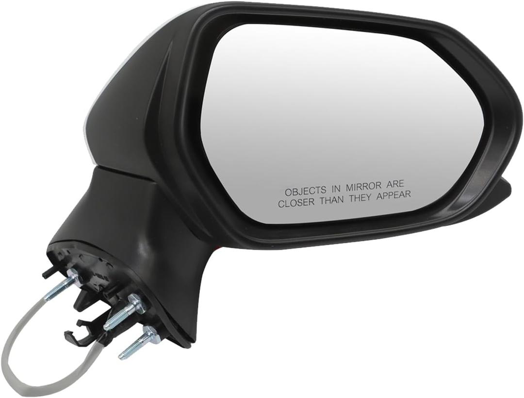 Right Passenger Side Mirror Assembly Compatible with Camry 2018-2024 Side Door Mirror with Power Glass and Manual Folding Replace 8794006800 TO1321366 (3Pins White)