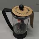 Bodum 34oz Brazil French Press Coffee Maker, High-Heat Borosilicate Glass, Black - Made in Portugal