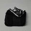 Ocim Large Portable Mesh Shower Caddy Bag Tote for Big Size Shampoo Bottles, Collapsible Quick Dry for College Dorm, Camping, Beach Pool Bathroom, Black