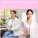 Back Brace Posture Corrector for Women - Adjustable Upper Posture Support Brace for Neck Shoulder Back Straightener - Comfortable Posture Corrector Invisible Hunchback Slouching under Clothes (Pink, M)